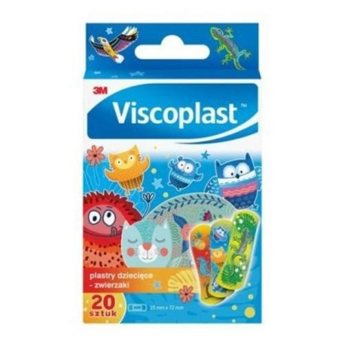 Viscoplast plastry dziecięce zwierzaki 20 sztuk