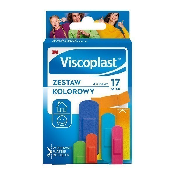 3M Zestaw plastrów kolorowych x 17 szt