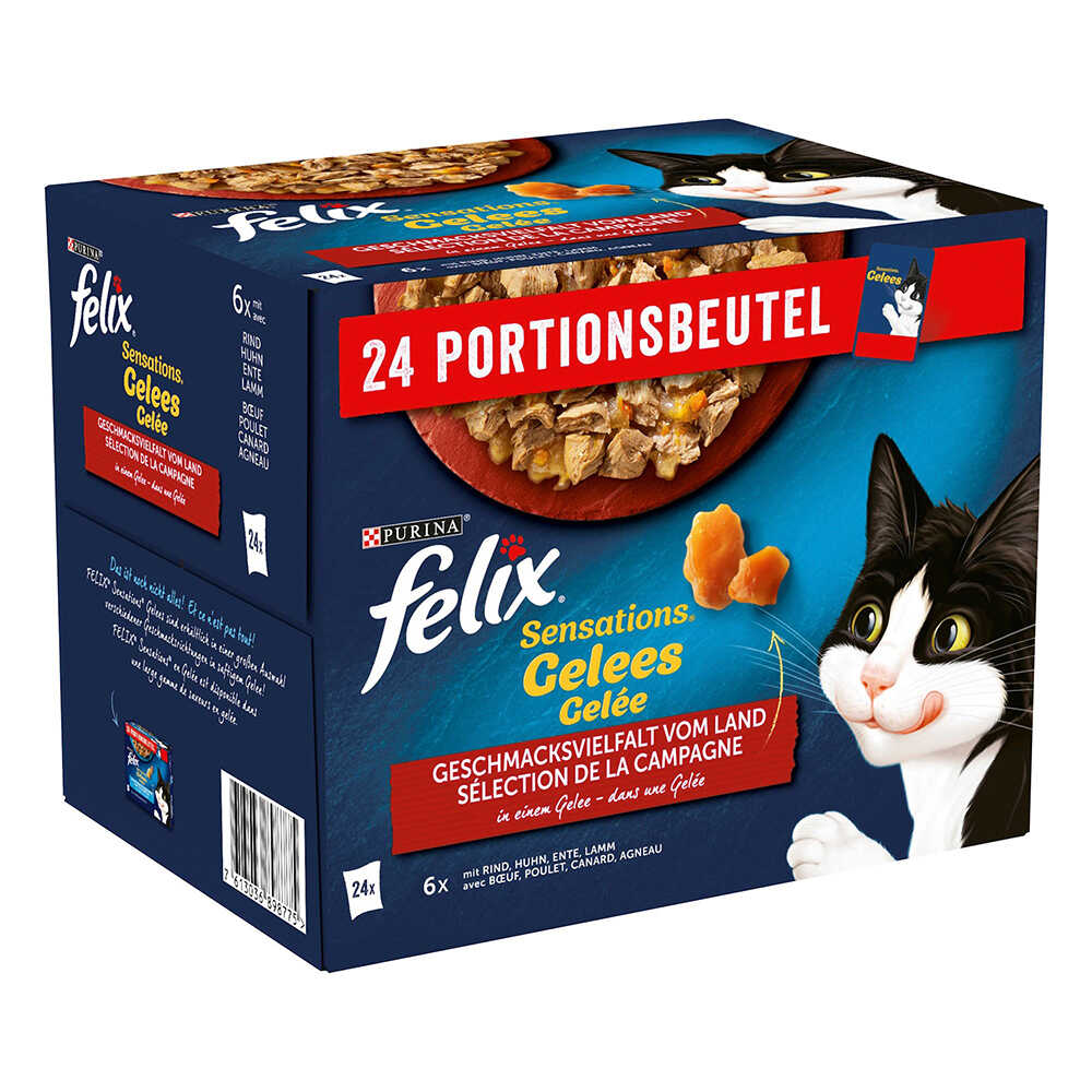 Zestaw Felix Sensations w galaretce, 48 x 85 g - Mięsna różnorodność