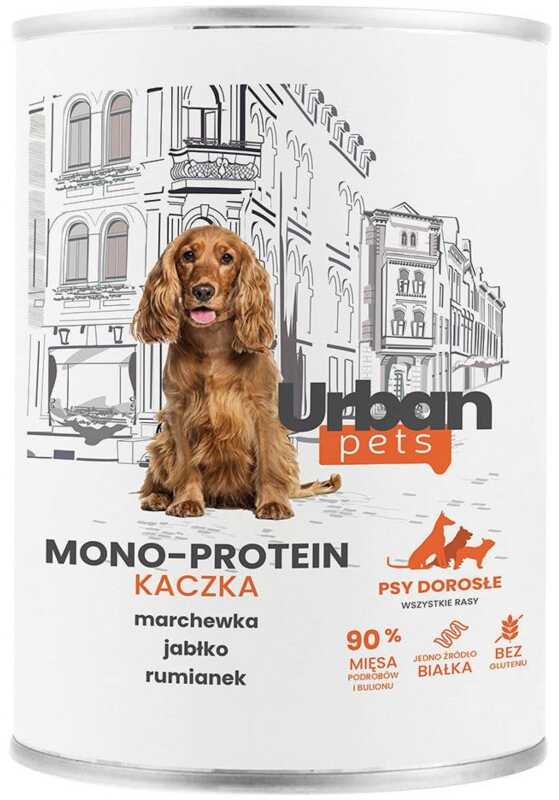 OVER ZOO - Karma dla psa URBAN PETS mono protein kaczka 400g