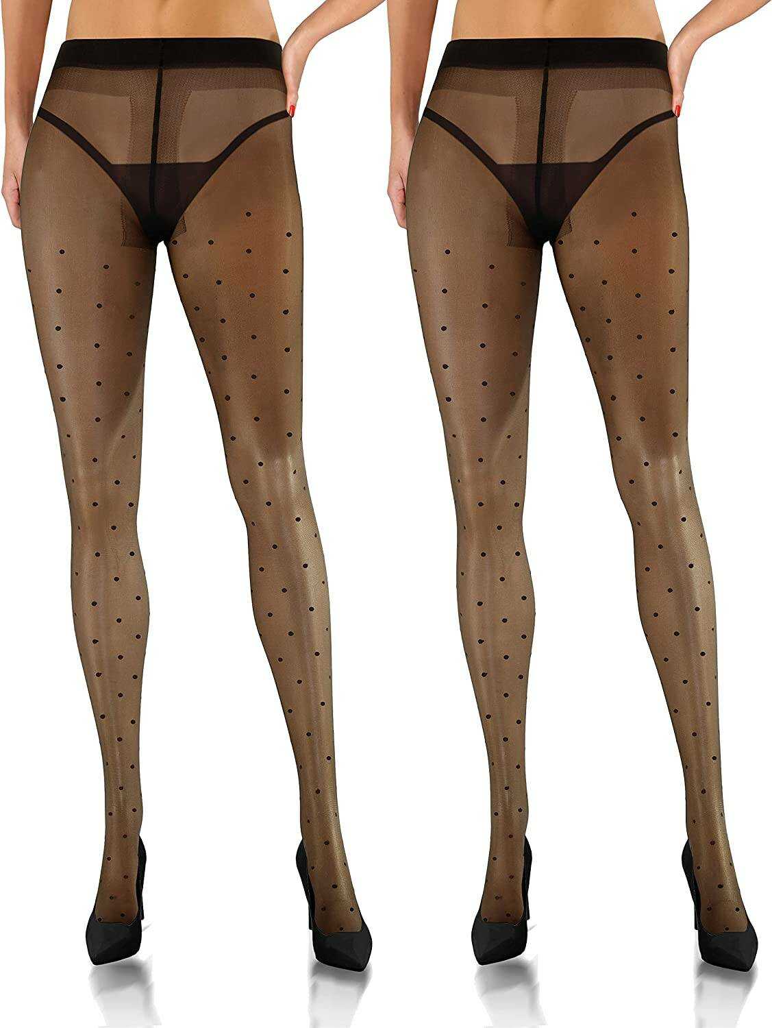 2X Rajstopy w kropki 20 DEN Beti Sesto Senso