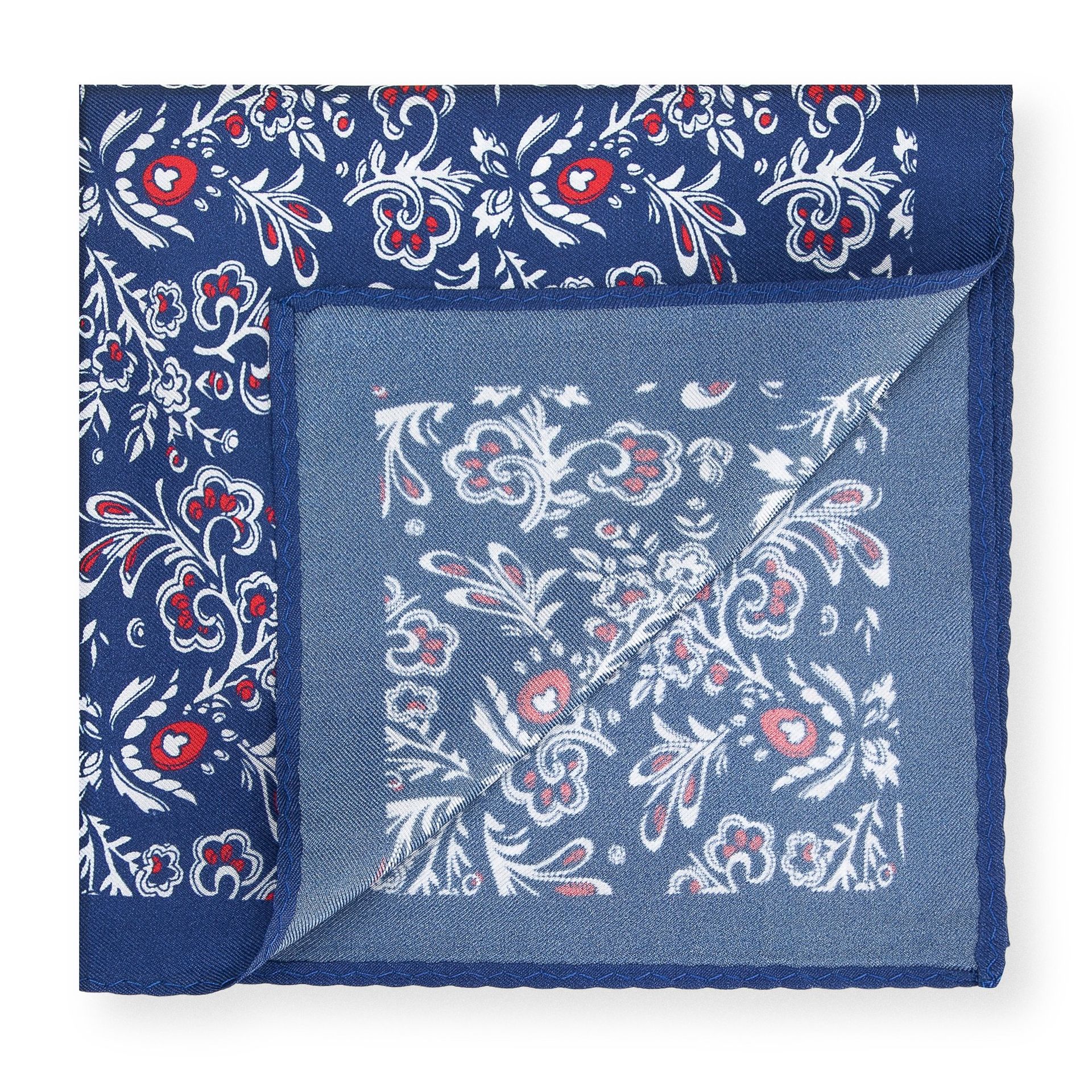 Poszetka jedwabna we wzory