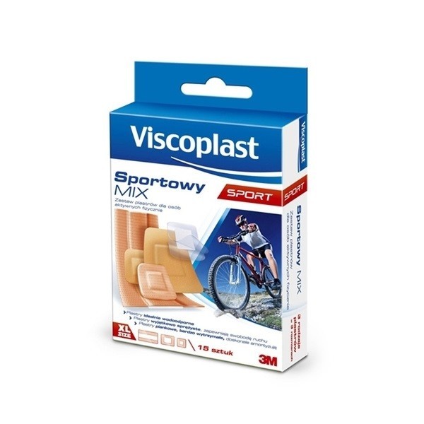 3M Viscoplast Plastry Sport Sportowy Mix 15sztuk 9057908
