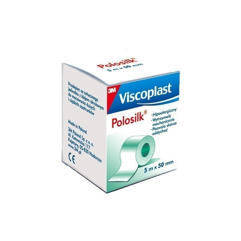 Viscoplast Polovis przylepiec jedwabny 5m x 50mm 1 sztuka