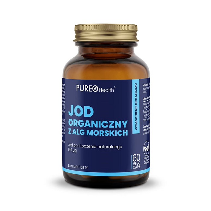 PUREO Health Jod organiczny z alg morskich, 60 kapsułek