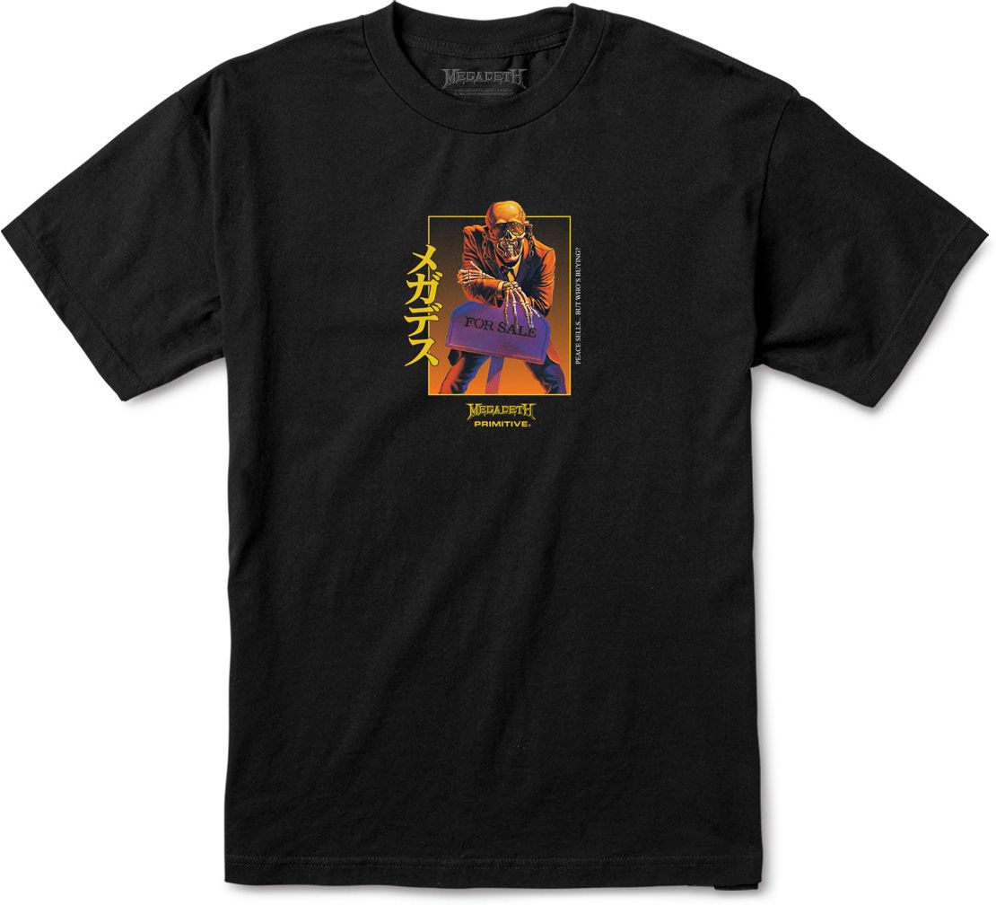 t-shirt męski PRIMITIVE (MEGADETH) PEACE SELLS TEE Black