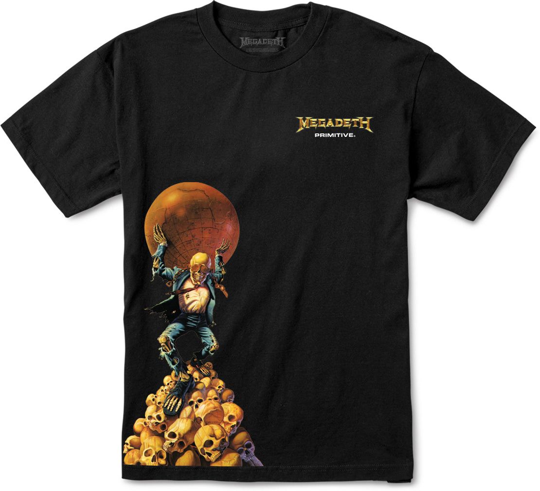 t-shirt męski PRIMITIVE (MEGADETH) DAWN PATROL TEE Black