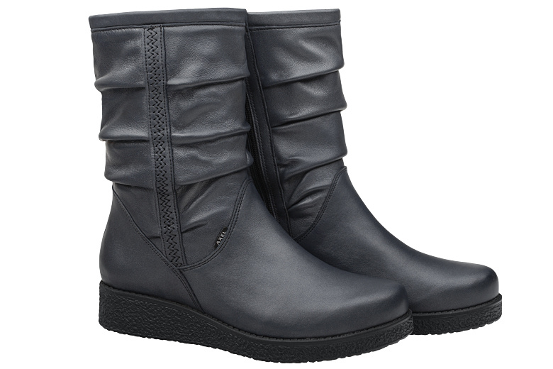 Kozaki AXEL Comfort 4055 H Marine Gold ocieplane Botki na Haluksy Kosela Medic 9055