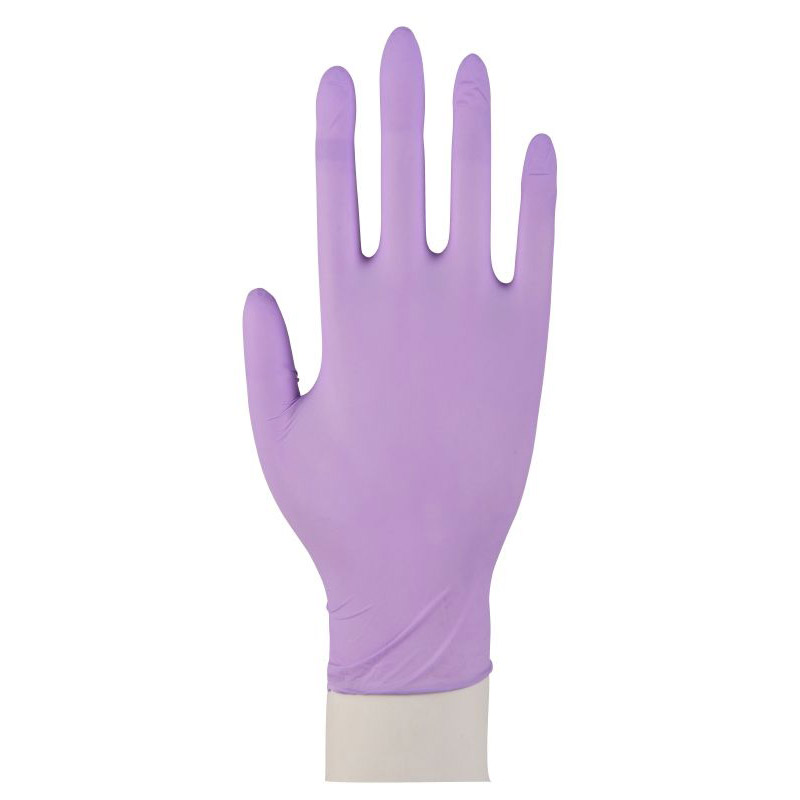 Abena, rękawiczki nitrylowe bezpudrowe, liliowe, rozmiar XL, 100 sztuk