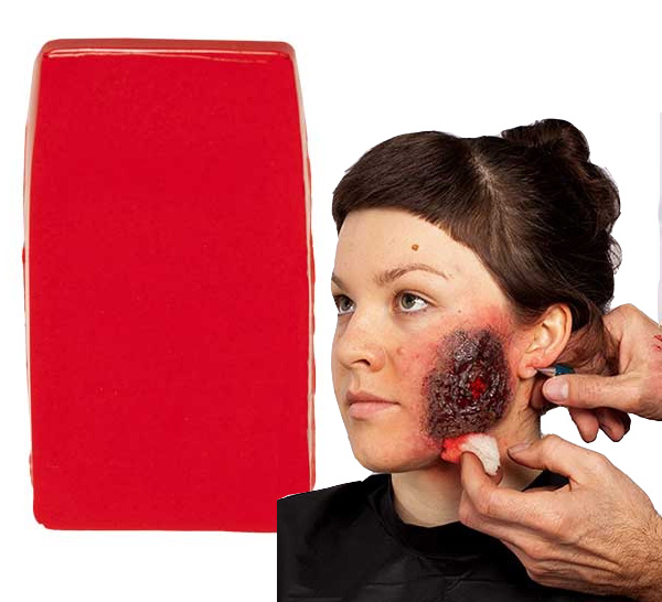 Kryolan Gelafix Skin, materiał do imitacji poparzeń, 60g, Red