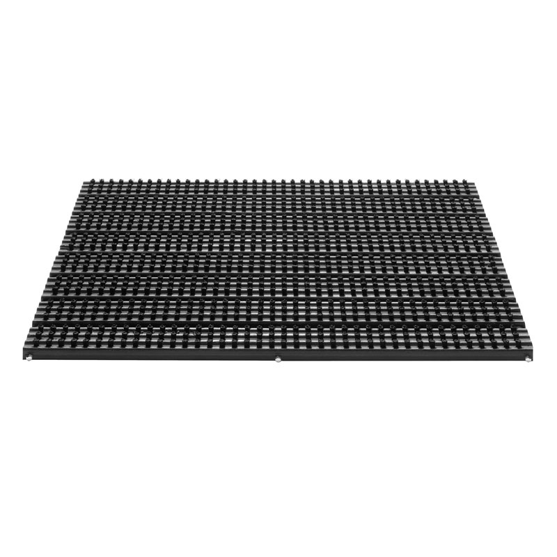 Wycieraczka wejściowa, szczeciny, czarna, 38,5 x 59 x 2,2 cm