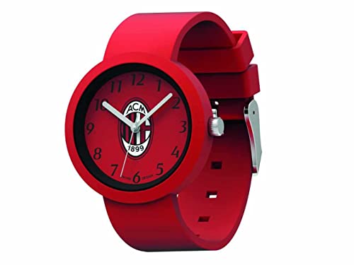 seven Analogowy zegarek Kwarcowy Unisex-BDzieci i chłopcy z silikonowym paskiem G302225, Czerwony, pasek
