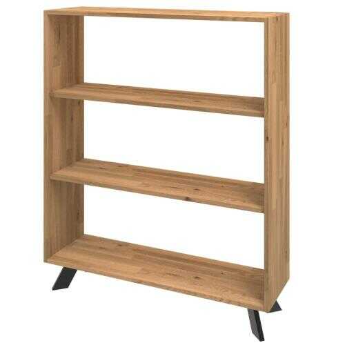 Regał stojący dębowy TOLEDO na segregatory i książki LOFT P3