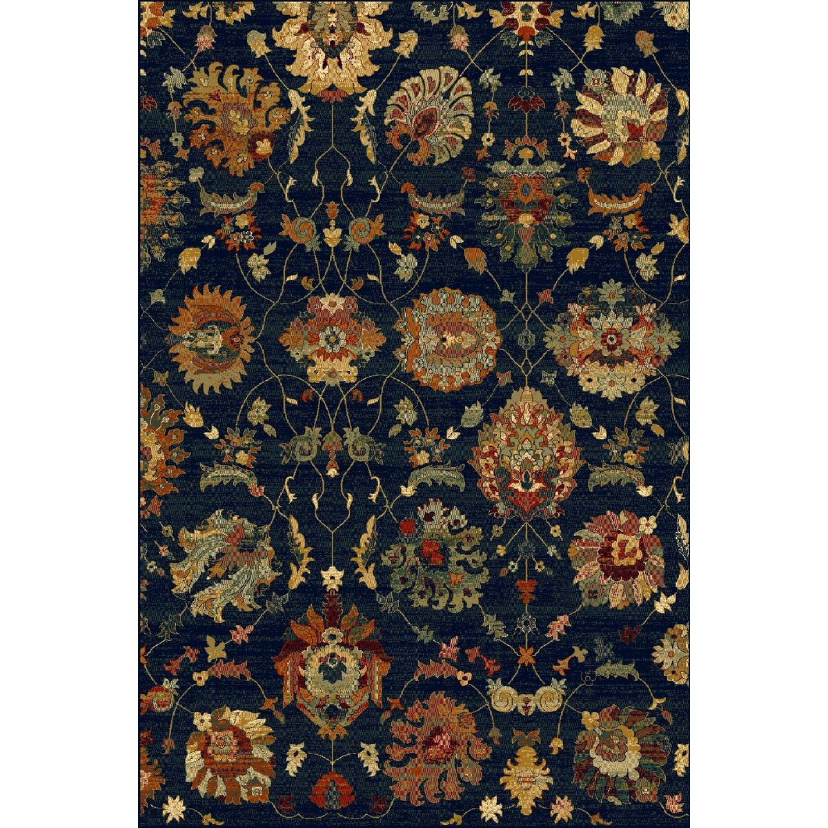 Dywan wełniany Superior Latica Navy 235 x 350 cm