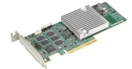 Supermicro AOC-S3908L-H8IR-16DD-O 8 int 12Gb/s ports, x8 Gen4, ROC -
