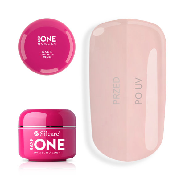 Silcare GEL BASE ONE DARK FRENCH PINK 30G