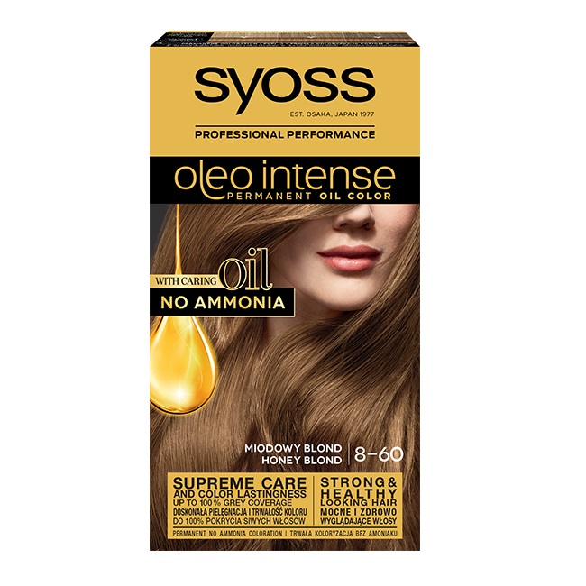 Syoss Oleo Intense Farba do włosów Miodowy Blond nr 8-60