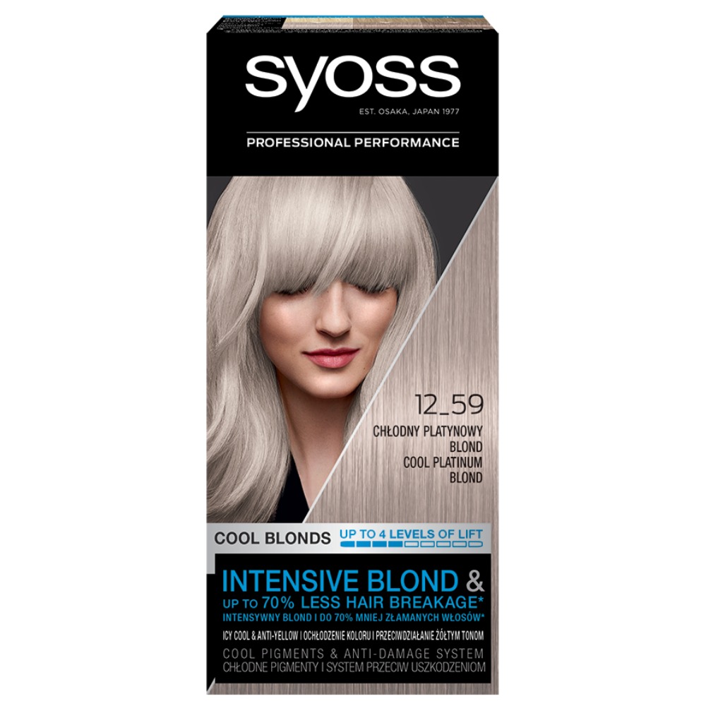 Syoss Cool Blonds Farba do włosów Chłodny Platynowy Blond 12-59