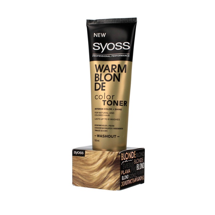 Syoss Color Toner, krem tonujący do włosów Warm Blonde, 150 ml