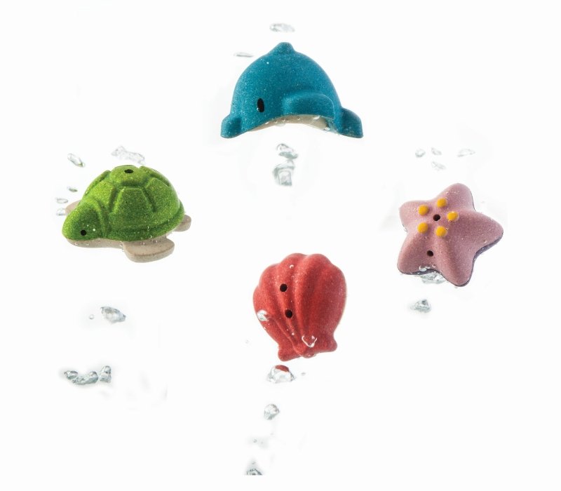 Plan Toys Zabawki do kąpieli zwierzątka morskie