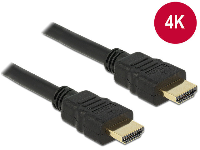 Delock Kabel HDMI 0.5m Czarny 4K 84751