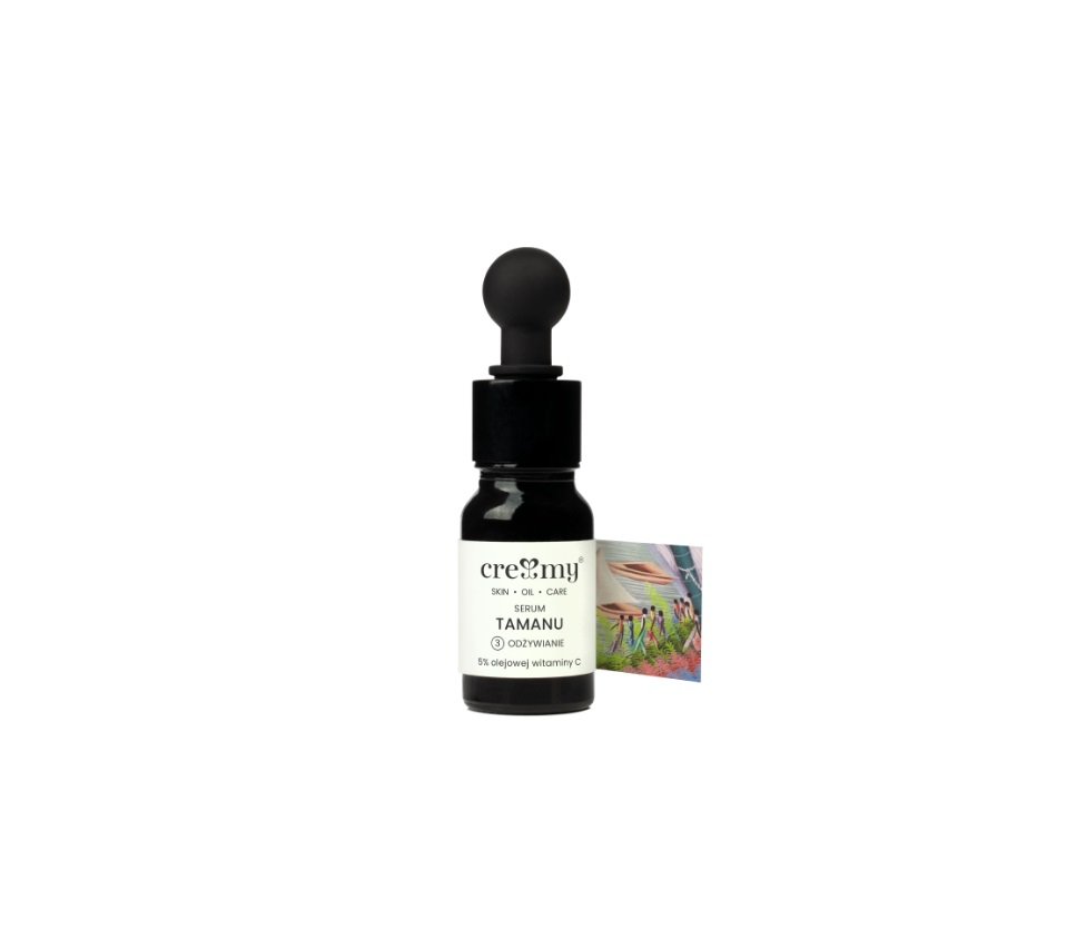 Фото - Крем і лосьйон CREAMY Wygładzające serum olejowe do twarzy z wit. C 5 Tamanu 10ml