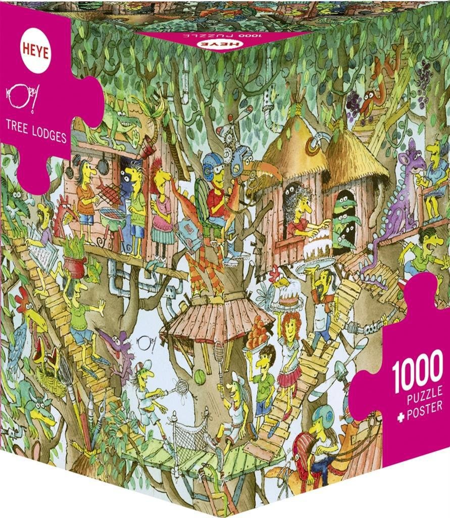 Heye Puzzle 1000 Domki na drzewie, Paul -