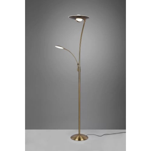Granby lampa podłogowa mosiężna LED ściemnialna 424310204 Trio 