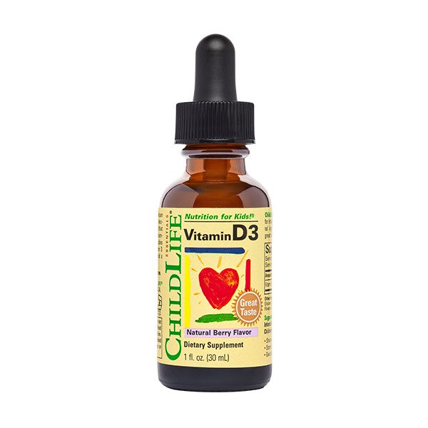 Child Life - Witamina D3, dla Dzieci, Natural Berry, Płyn, 30 ml