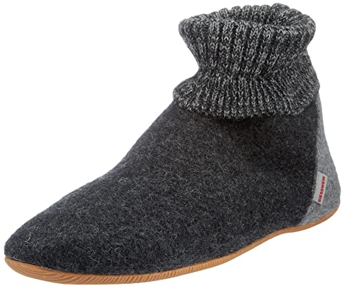 GIESSWEIN Unisex Wildpoldsried wysokie kapcie, Antracytowy 019, 43 EU