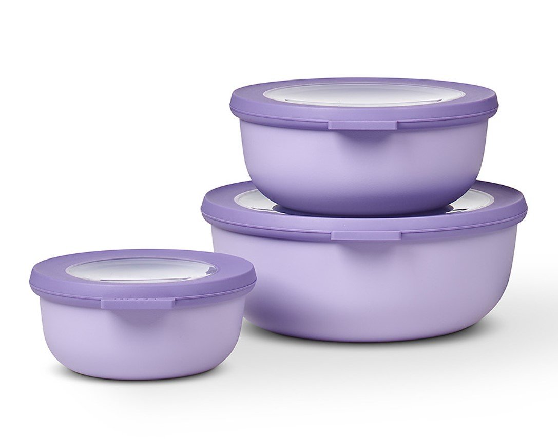Mepal Zestaw misek Cirqula okrągła Nordic Lilac 106230074600 350 ml + 750 ml + 1.25 l