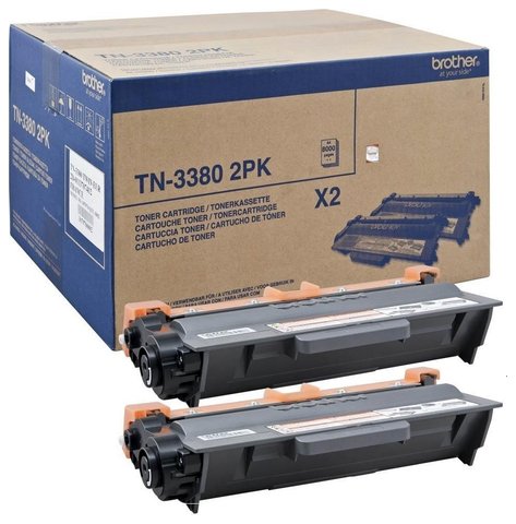 Brother Toner TN-3380 Black 2pack