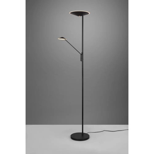 Trio Brantford 425610232 lampa stojąca podłogowa 2x30W LED 4000K czarna