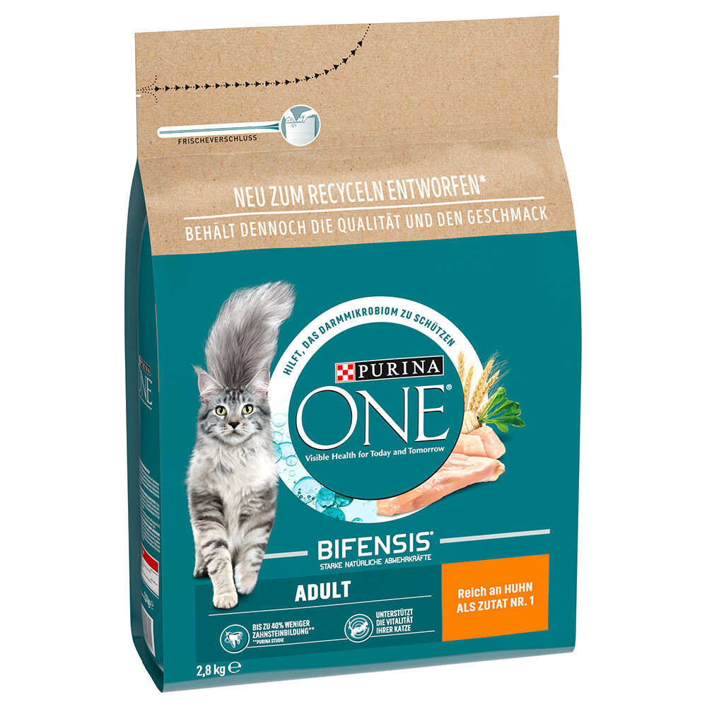 Purina ONE Adult, kurczak ze zbożem pełnoziarnistym - 2 x 2,8 kg