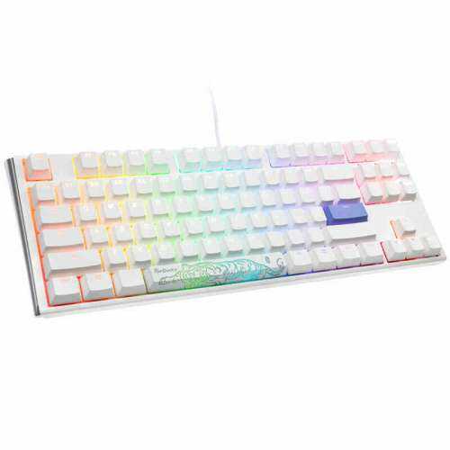 Ducky One 3 Classic Pure White TKL Klawiatura Gamingowa RGB LED - MX-Blue (US)