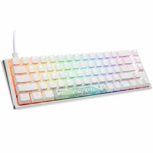 Ducky One 3 Classic Pure White SF Klawiatura Gamingowa RGB LED - MX-Speed-Silver (US)