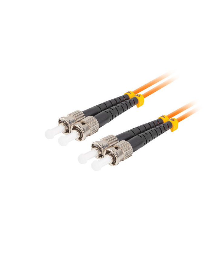 lanberg Patchcord światłowodowy MM ST/UPC-ST/UPC DUPLEX 3.0MM OM2 50/125 LSZH 15m pomarańczowy