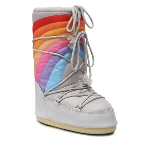 Śniegowce Moon Boot - Icon Rainbow 14027700002 Glacier/Blue/Red