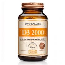 Doctor Life Doctor Life D3 2000 cholekalcyferol z lanoliny 2000iu suplement diety 250 kapsułek