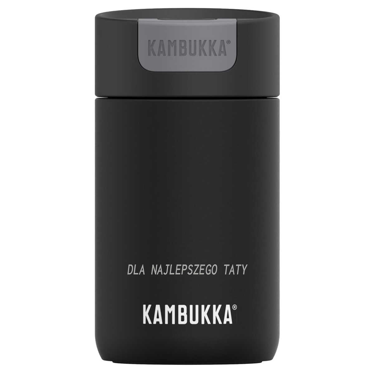 Kubek termiczny Kambukka Olympus Jet 300 ml - Black z grawerowaniem (11-02010)