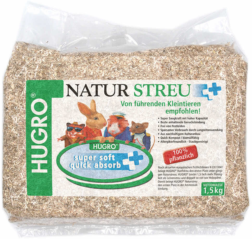 Hugro podściółka naturalna - 2 x 1,5 kg