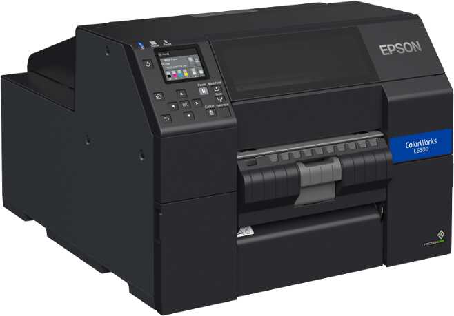 Epson ColorWorks C6500Pe (mk) C31CH77202MK, kolorowa drukarka etykiet, peeler, disp., USB, Ethernet, black