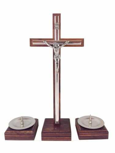 Komplet kolędowy drewniany ze świecami