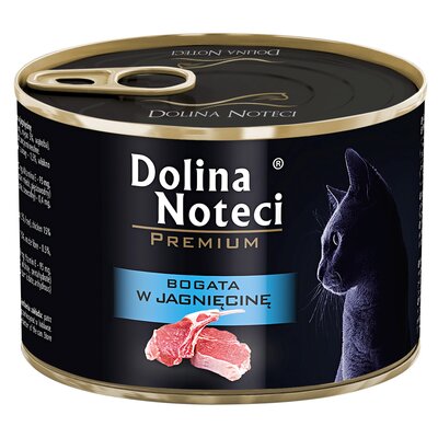 Dolina Noteci Premium Kot Bogata w jagnięcinę puszka 185g