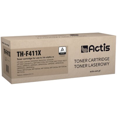 Actis Toner TH-F411X do drukarki HP Zamiennik HP 410X CF411X Standard 5000 stron Błękitny. Zamów do 16:00 wysyłka kurierem tego samego dnia! TH-F411X