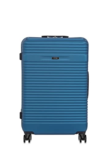 OCHNIK Duża walizka | Twarda walizka | Materiał: ABS | Kolor: Granatowy | Rozmiar: L | Wymiary: 76x51x30cm | Pojemność: 97 litrów | 4 kółka | Wysoka jakość