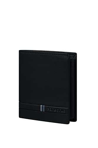 Samsonite Flagged SLG - portfel, 10,6 cm, czarny (czarny), czarny (czarny), koszulki na karty kredytowe męskie