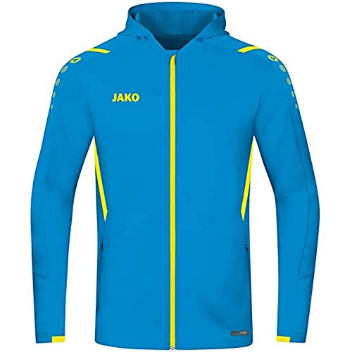 JAKO Męska kurtka treningowa Challenge z kapturem kurtka treningowa Challenge z kapturem Jako niebieski/neonowy żółty 3xl