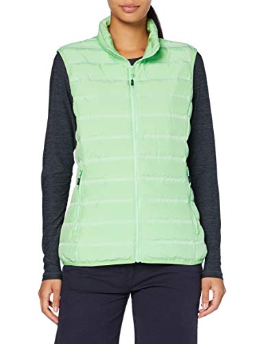 CMP – F.lli Campagnolo Damska kamizelka pikowana z Feel Warm Seamless Flock wyściółka, Leaf, D42, 30Z7656