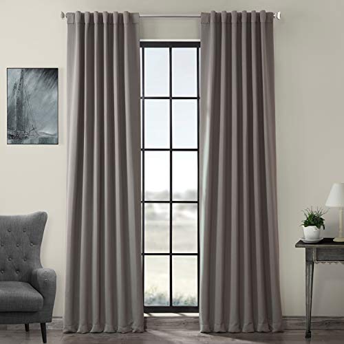 HPD Half Price Drapes BOCH-174402-120 zaciemniająca zasłona zaciemniająca (1 panel), 50 x 120, neutralna szara